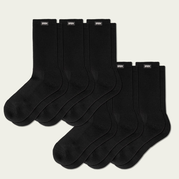 Triple Black Badge - Blank Crew (6 Pairs)