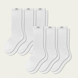 Triple White - Blank Crew (6 Pairs)