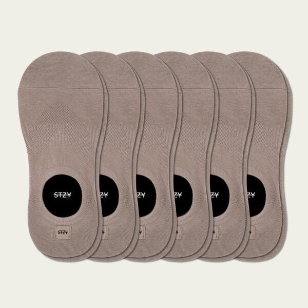 Slate - Blank No-Show (6 Pairs)